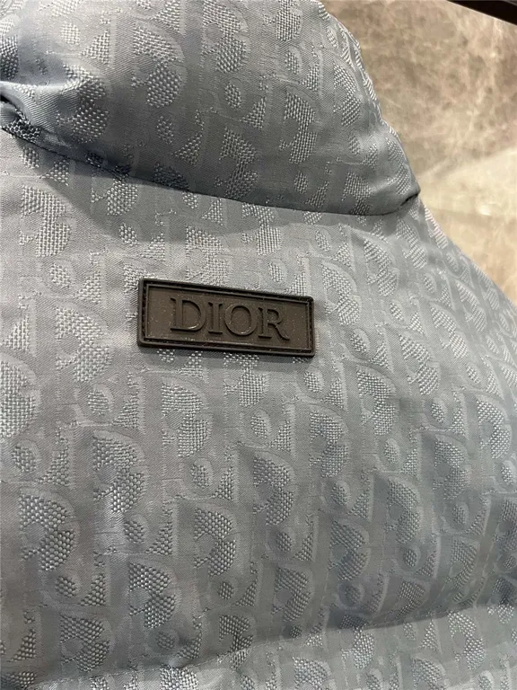 Dior monogram stand collar down jacket